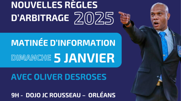 Matinée information - NOUVELLES RÈGLES D'ARBITRAGE 2025